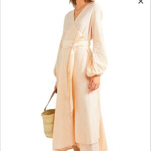 NWOT Kalita Gaia Cotton-Gauze Wrapped Midi Dress